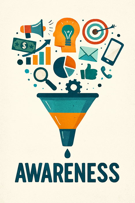 آگاهی در قیف فروش