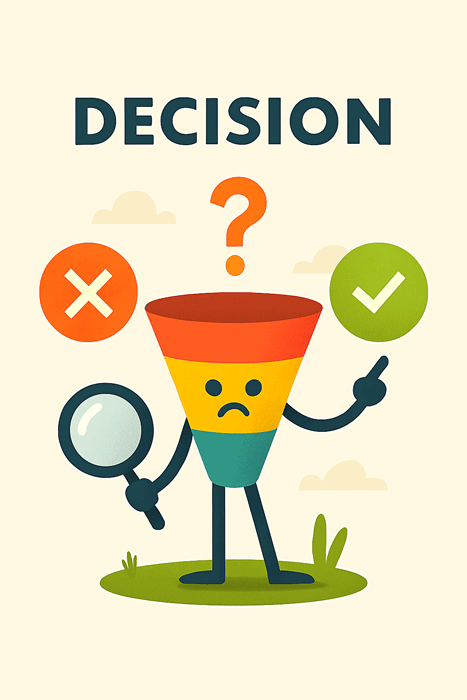 تصمیم گیری در قیف فروش